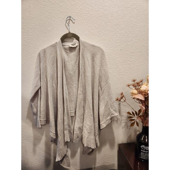 Club‎ Monaco XS drape open cardigan oatmeal - Picture 1 of 3